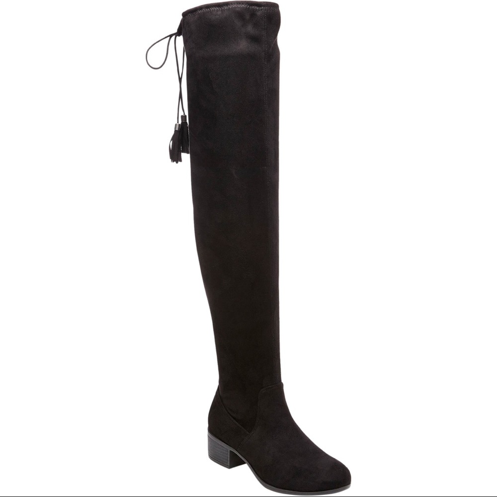 Madden Girl Prissley Over-the-knee black boot